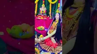 Gauri ganpati decoration at home #ganpatibappamorya