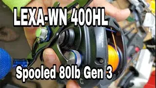 LEXA-WN 400HL 80Lb gen 3 hollow core spoooling