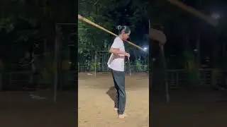 Alangara silambam continues neck roll #shorts #silambam #stickgirl