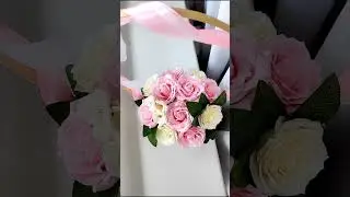 Букет из мыльных роз в корзине