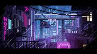 🌧️ 1 Hour Cyberpunk Rain & Lofi Beats | Pixel City Night Ambience