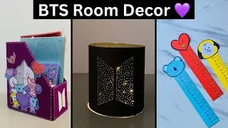 BTS Room decor 💜 / BTS Roomdecor without printer / Bts diy / Tiktok / Save your money