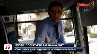 Insulting disabled child and his father in private public bus