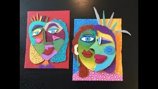 HOW TO CREATE - CARDBOARD PICASSO ART