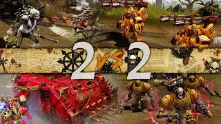 Dawn of War 2 - 2v2 - Faction Battle | Tau [vs] Chaos Space Marines