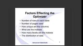 Informix SQL Explained - Using the Informix SQL Optimizer Query Explain Plan