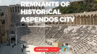 Ruins of historical Aspendos city... 