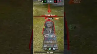 Обьект 268 5555 урон.Wotblitz