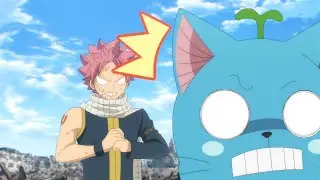 Natsu Delivers a Knuckle Sandwich to Happy - Fairy Tail 100 Year Quest!