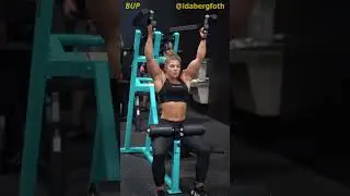IDA BERGFOTH - Girl muscle growth - workout at gym | Female Fitness Motivation