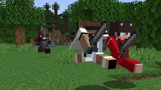 Cacé a mis amigos en Minecraft