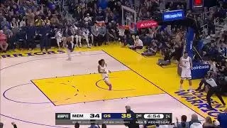 Jonathan Kuminga's Emphatic Dunk Highlight- Warriors vs Grizzlies