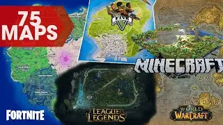GAMING MAPS Size Comparison 2021 | 3D 🎮
