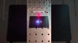 Squid Games theme song ON A LASER🤯 #squidgame #lasermusic