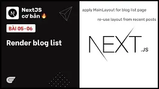 NextJS: 05-06 Render blog list