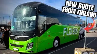 I Took the NEWEST FLIXBUS Route From Finland to Estonia | Turku to Tallinn
