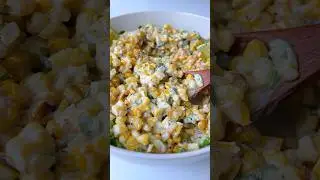 Creamy Mexican Inspired Street Corn Salad with a DRESSING I can CHUG 🤤 