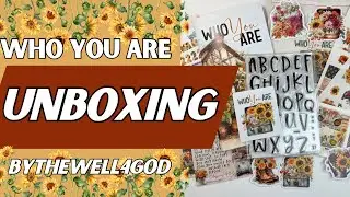 Unboxing - Who You Are - Bythewell4god #biblejournaling