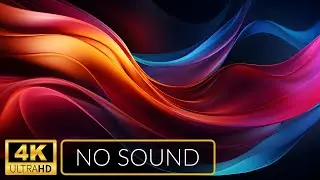 4K | ART Slideshow for TV | Color Waves | 1 Hour | No Sound