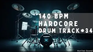 Hardcore Metal Drum Track | 140 BPM