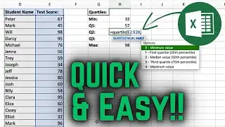 How to Find Quartiles in Excel | Quartile Function Excel