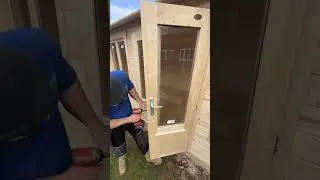 Full Summerhouse build in 60 seconds #cabinbuilding #logcabin #cabinbuild #summerhouse #diy  #shorts