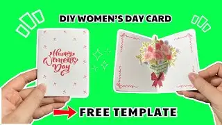 DIY 8/3 Card for Mom 💖 Free Template | Easy Handmade Card