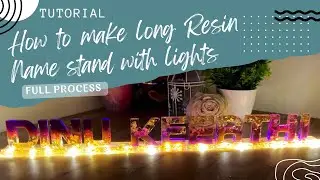 DIY : RESIN NAME LAMP  | step by step | for beginners | tips and  tricks | Aesthetic Hues