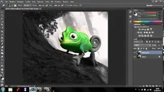 Photoshop:"Oggetto colorato su sfondo in bianco e nero"