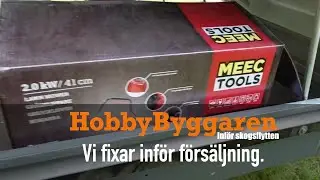 Vi klipper gräs med Jula meec tools