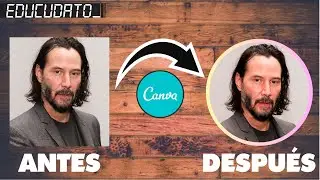 Tutorial Canva Cómo dar FORMATO CIRCULAR a una FOTO Imágen, @canva @Cuanticus