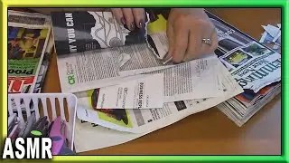 ASMR Magazine Cutting & Ripping / Scissor Sounds / No Talking