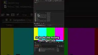 Replace Missing Footage in Adobe After Effects