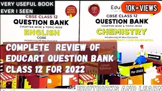 Educart Question Bank 2022 Unboxing | Best Book Ever | Term 1 & Term 2 portion | EDUTRICKS AND LEARN