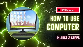 How to use computer in just 2 steps ( हिंदी ) 2023 || Easy information How to start computer.