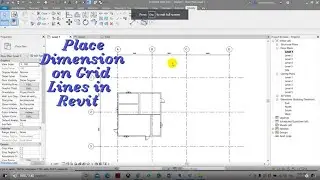 Place Dimension on Grid Lines in Revit