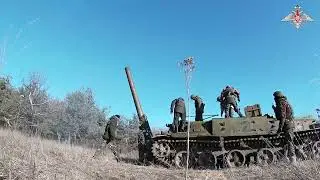 Боевая работа расчета самоходного миномета 2С4 «Тюльпан»