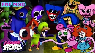 New Rainbow Friends VS Poppy Playtime 🎶 (Yellow, Red, Pink Sing It!!)