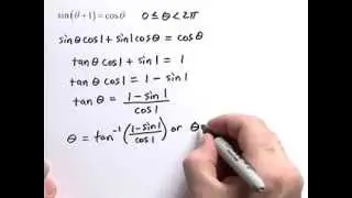 How to solve a trigonometric equation - Problem 3