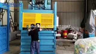 High-Capacity Lifting Door Baler for Cardboard, Plastic Film & Non-Woven Scrap | SKBALER