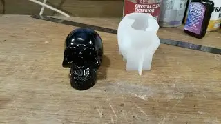 Skulls in a resin skull