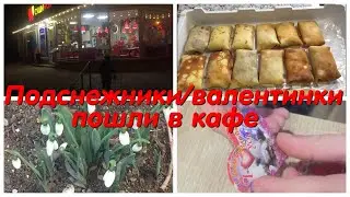 Подснежники/валентинки/пошли в кафе/влог
