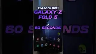 The new @SamsungMobileUS #GalaxyZFold5 in 60 seconds! #shorts #samsung folding phone #foldablephone
