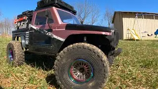 Custom Pink Vanquish VS4-10 Fordyce with Knights Customs overlander 3D printed parts.