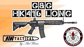 Страйкбольный автомат G&G HK416 LONG BLACK TGR-418-LNG-BBB-NCM