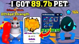 I GOT 89.7b Pet From World 19 In Arm Wrestling Simulator (Roblox)!