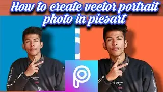 Create vector portrait photo || cartoon image || picsart editing || Tech and Tutorial ||awesomephoto