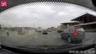 Car accident on MKAD