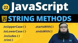 JavaScript string methods | Built in JavaScript string methods | Class 22.