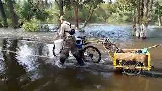 Уровень воды в реке Урал падает, город Новотроицк Оренбургская область